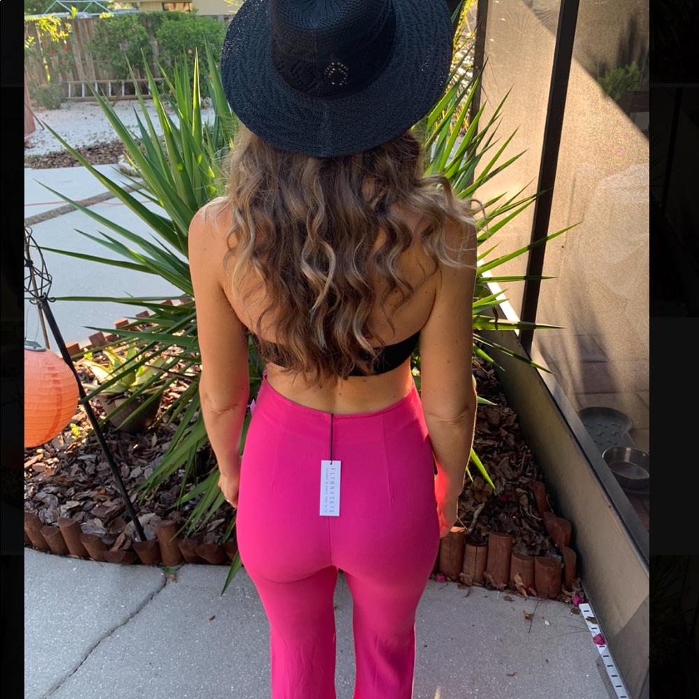 REVOLVE Flynn Skye sangria cropped pants